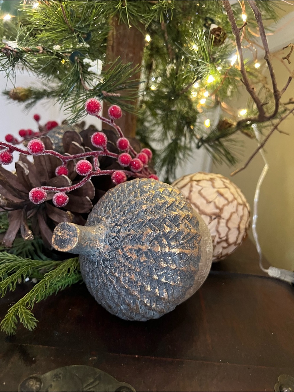 🍂 Antique gold and Brown 🍁Acorns Fall ornaments for table mantle pumpkin decor